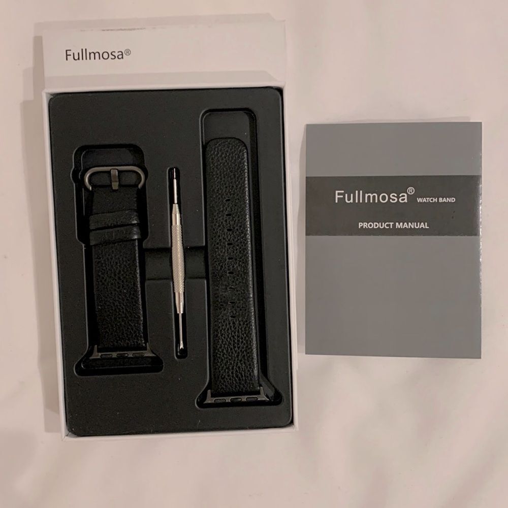 🟢3 items for $20—FULLMOSA leather Apple watch band replacement 38mm leather